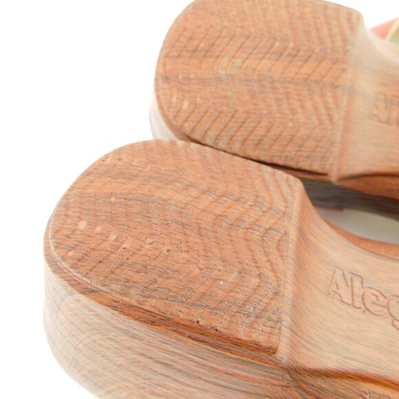 New ALEGRIA Red Leather Mary Jane Mule Clogs 39 - Picture 4 of 5